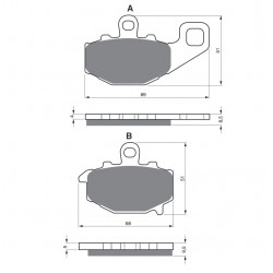 Placute de frana GOLDFREN 093 S3 Placute de frana GOLDFREN 093 S3