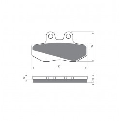 Placute de frana GOLDFREN 095 S3 Placute de frana GOLDFREN 095 S3
