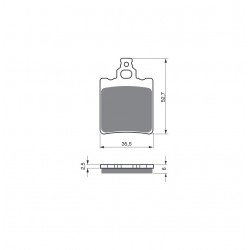 Placute de frana GOLDFREN 096 S3 Placute de frana GOLDFREN 096 S3