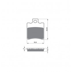 Placute de frana GOLDFREN 098 S3 Placute de frana GOLDFREN 098 S3