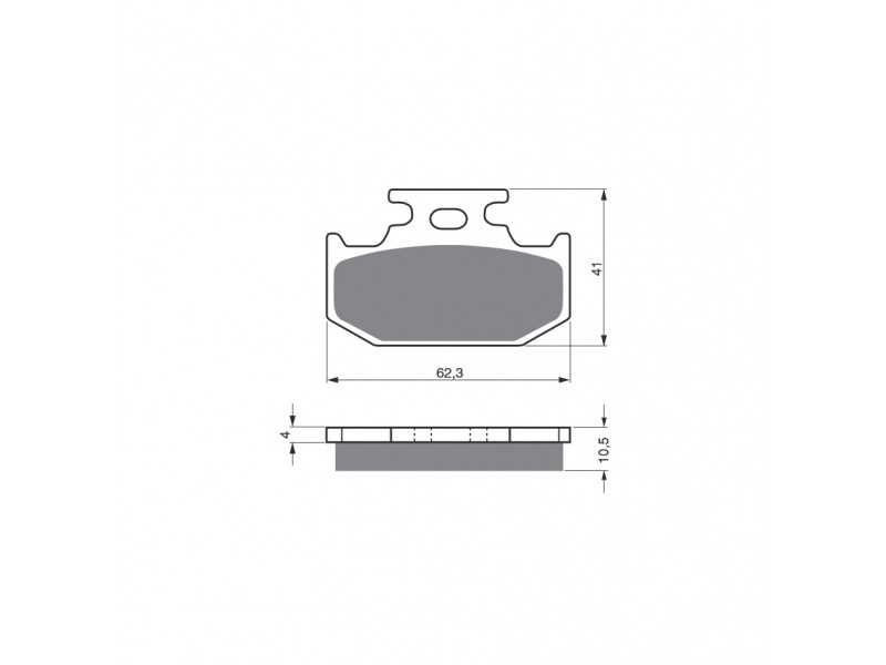 Placute de frana GOLDFREN 100 AD Placute de frana GOLDFREN 100 AD