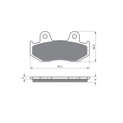 Placute de frana GOLDFREN 102 K1 Placute de frana GOLDFREN 102 K1