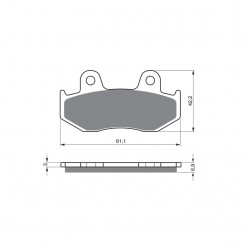 Placute de frana GOLDFREN 103 K5 Placute de frana GOLDFREN 103 K5