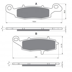 Placute de frana GOLDFREN 104 S3 Placute de frana GOLDFREN 104 S3