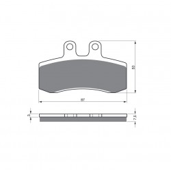 Placute de frana GOLDFREN 105 S3 Placute de frana GOLDFREN 105 S3