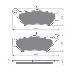 Placute de frana GOLDFREN 106 S3 Placute de frana GOLDFREN 106 S3