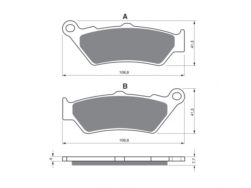 Placute de frana GOLDFREN 106 S3 Placute de frana GOLDFREN 106 S3