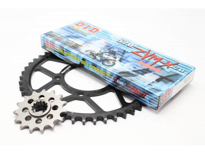 Kit de lant D.I.D + SUPERSPROX ZVM-X serie in gold color