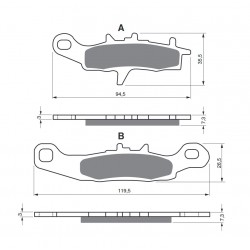 Placute de frana GOLDFREN 108 K5 Placute de frana GOLDFREN 108 K5