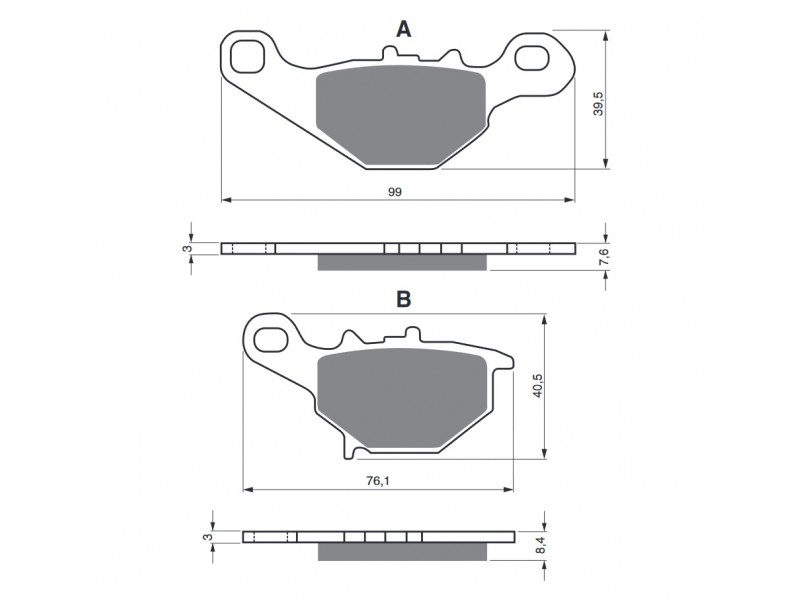Placute de frana GOLDFREN 109 K5 Placute de frana GOLDFREN 109 K5