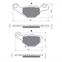 Placute de frana GOLDFREN 109 K1 Placute de frana GOLDFREN 109 K1