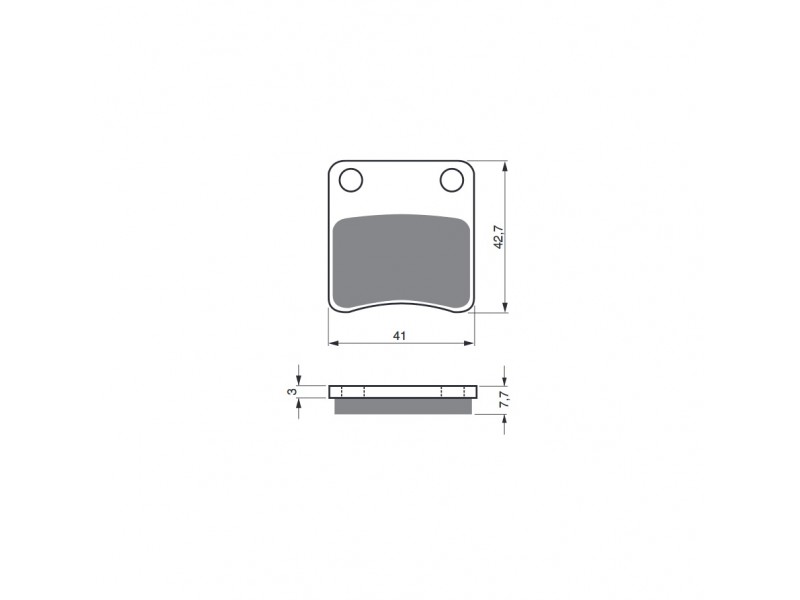 Placute de frana GOLDFREN 110 S3
