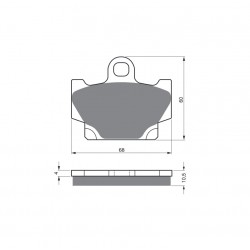 Placute de frana GOLDFREN 113 AD  OFF-ROAD FRONT Placute de frana GOLDFREN 113 AD  OFF-ROAD FRONT