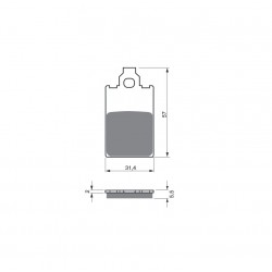 Placute de frana GOLDFREN 115 S3 Placute de frana GOLDFREN 115 S3