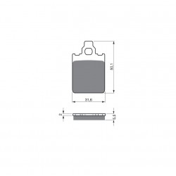 Placute de frana GOLDFREN 118 S3 Placute de frana GOLDFREN 118 S3