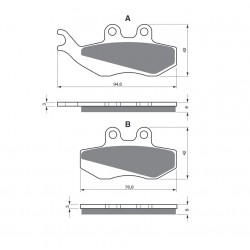 Placute de frana GOLDFREN 122 AD  OFF-ROAD FRONT Placute de frana GOLDFREN 122 AD  OFF-ROAD FRONT