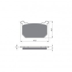 Placute de frana GOLDFREN 127 S3 Placute de frana GOLDFREN 127 S3