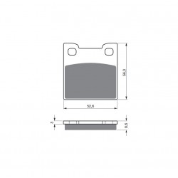 Placute de frana GOLDFREN 129 S3 Placute de frana GOLDFREN 129 S3
