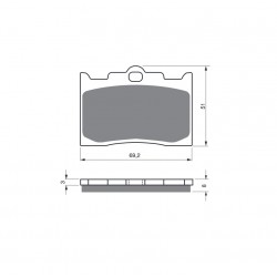 Placute de frana GOLDFREN 132 S3 Placute de frana GOLDFREN 132 S3