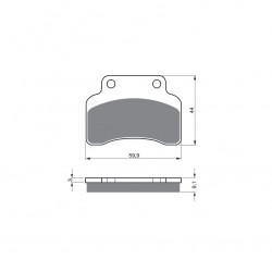Placute de frana GOLDFREN 136 S3 Placute de frana GOLDFREN 136 S3