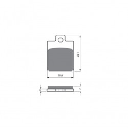Placute de frana GOLDFREN 137 AD Placute de frana GOLDFREN 137 AD