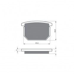 Placute de frana GOLDFREN 138 AD  OFF-ROAD FRONT Placute de frana GOLDFREN 138 AD  OFF-ROAD FRONT