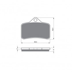 Placute de frana GOLDFREN 139 S3 Placute de frana GOLDFREN 139 S3