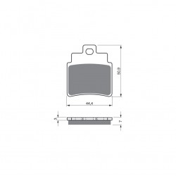 Placute de frana GOLDFREN 140 S3 (1 set = 4 pcs) Placute de frana GOLDFREN 140 S3 (1 set = 4 pcs)