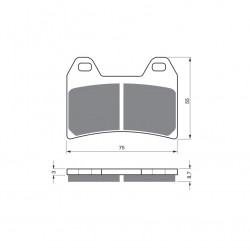 Placute de frana GOLDFREN 141 S3 Placute de frana GOLDFREN 141 S3