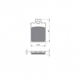 Placute de frana GOLDFREN 142 AD Placute de frana GOLDFREN 142 AD