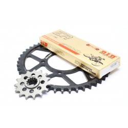 Kit de lant D.I.D + SUPERSPROX NZ3 SDH serie in gold/black color Kit de lant D.I.D + SUPERSPROX NZ3 SDH serie in gold/black color