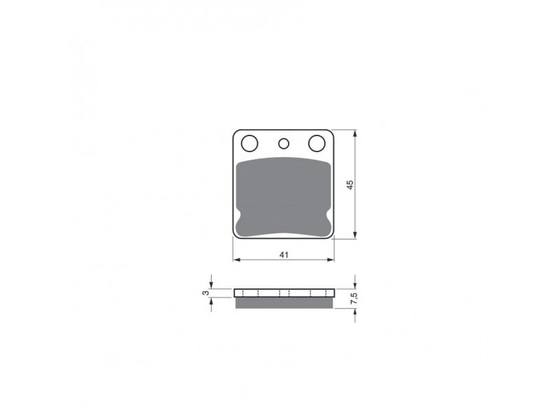 Placute de frana GOLDFREN 144 K5