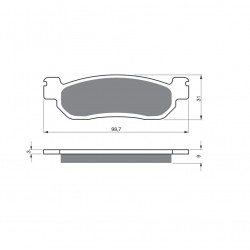 Placute de frana GOLDFREN 146 S3 Placute de frana GOLDFREN 146 S3