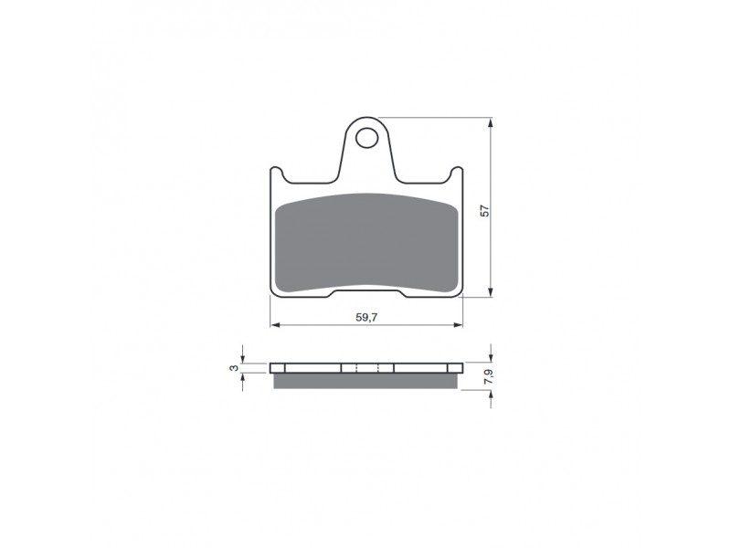 Placute de frana GOLDFREN 148 S3