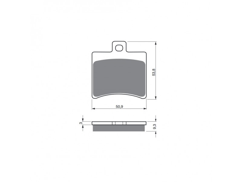 Placute de frana GOLDFREN 150 S3