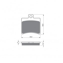 Placute de frana GOLDFREN 150 AD  STREET Placute de frana GOLDFREN 150 AD  STREET