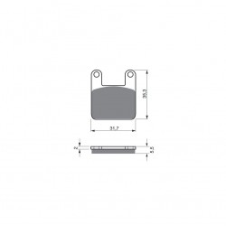 Placute de frana GOLDFREN 153 S3 Placute de frana GOLDFREN 153 S3
