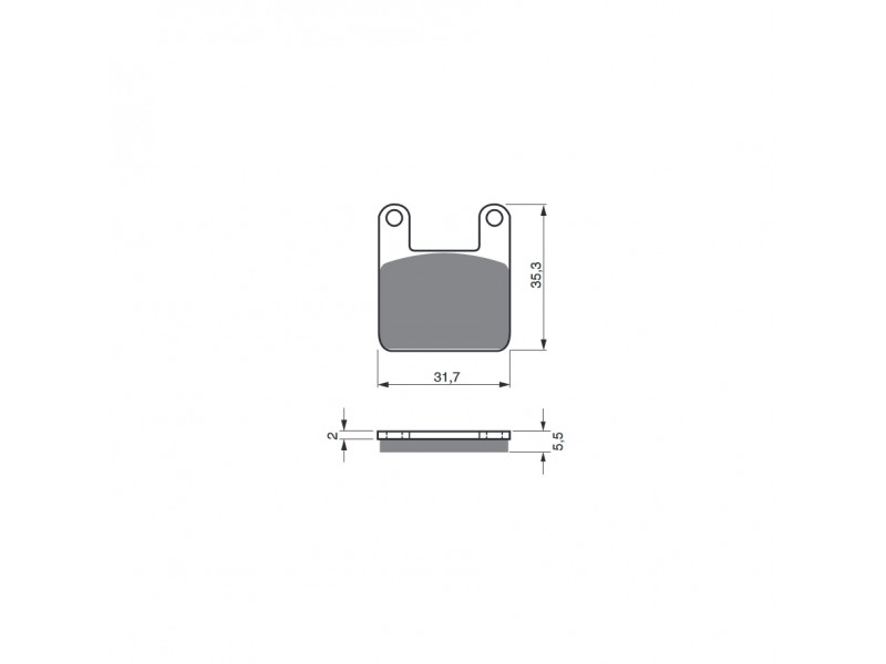 Placute de frana GOLDFREN 153 S3