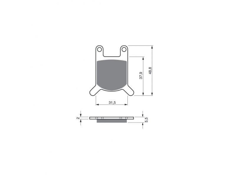 Placute de frana GOLDFREN 159 S3