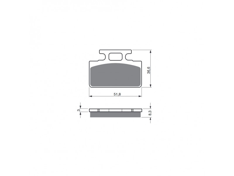 Placute de frana GOLDFREN 161 S3