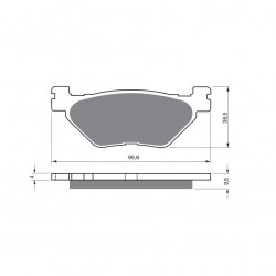 Placute de frana GOLDFREN 165 S3 Placute de frana GOLDFREN 165 S3