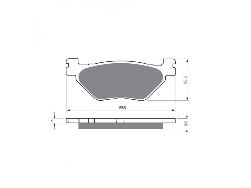 Placute de frana GOLDFREN 165 S3 Placute de frana GOLDFREN 165 S3