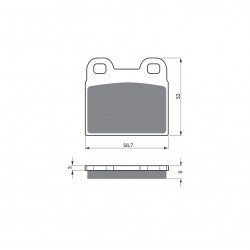Placute de frana GOLDFREN 166 AD  OFF-ROAD FRONT Placute de frana GOLDFREN 166 AD  OFF-ROAD FRONT