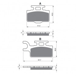 Placute de frana GOLDFREN 167 K5 Placute de frana GOLDFREN 167 K5