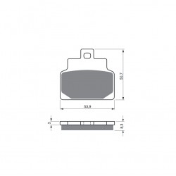 Placute de frana GOLDFREN 170 S3 Placute de frana GOLDFREN 170 S3
