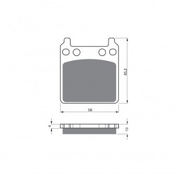 Placute de frana GOLDFREN 171 S3 Placute de frana GOLDFREN 171 S3