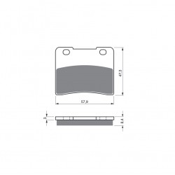 Placute de frana GOLDFREN 172 S3 Placute de frana GOLDFREN 172 S3