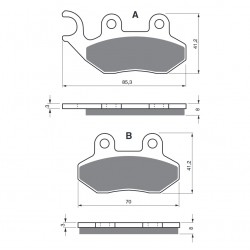 Placute de frana GOLDFREN 174 S3 Placute de frana GOLDFREN 174 S3