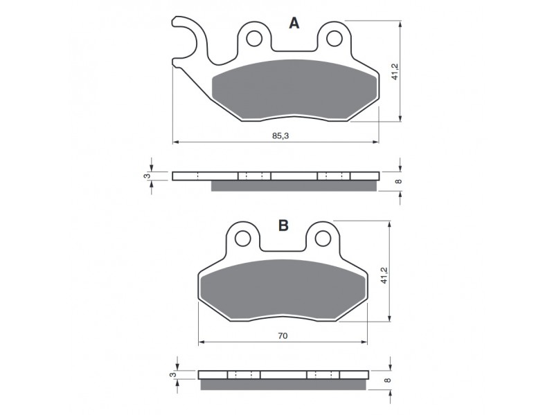 Placute de frana GOLDFREN 174 S3