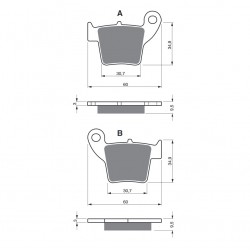 Placute de frana GOLDFREN 176 K5 Placute de frana GOLDFREN 176 K5